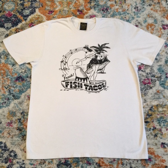 Lucky Brand Shirts Lucky Brand Mens Fish Tacos Tshirt Poshmark